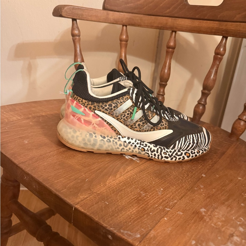 Multicolor Animal Print Sneakers
